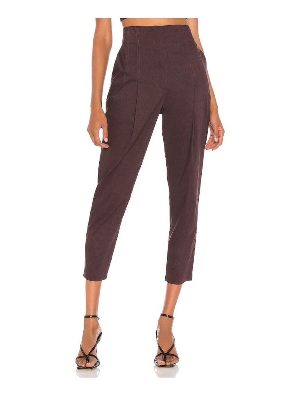 A.L.C. Davon Linen Blend Crop Pants Size 6